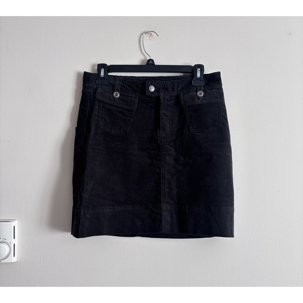 Patagonia Organic Cotton Blend Corduroy Skirt Worn Wear Size 4 Pockets‎ Stretch